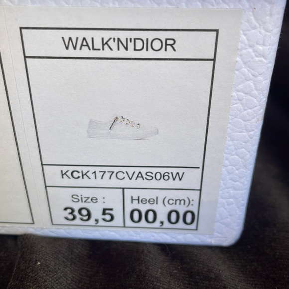 WOMENS CHRISTIAN DIOR DESIGNER CANVAS SNEAKERS - 9.5 - BRAND NEW IN BOX ! - Picture 7 of 10